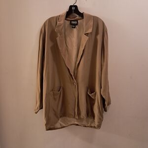 Eileen Fisher Blazer Jacket Women's M/L  100% Silk Office Career Formal Classic